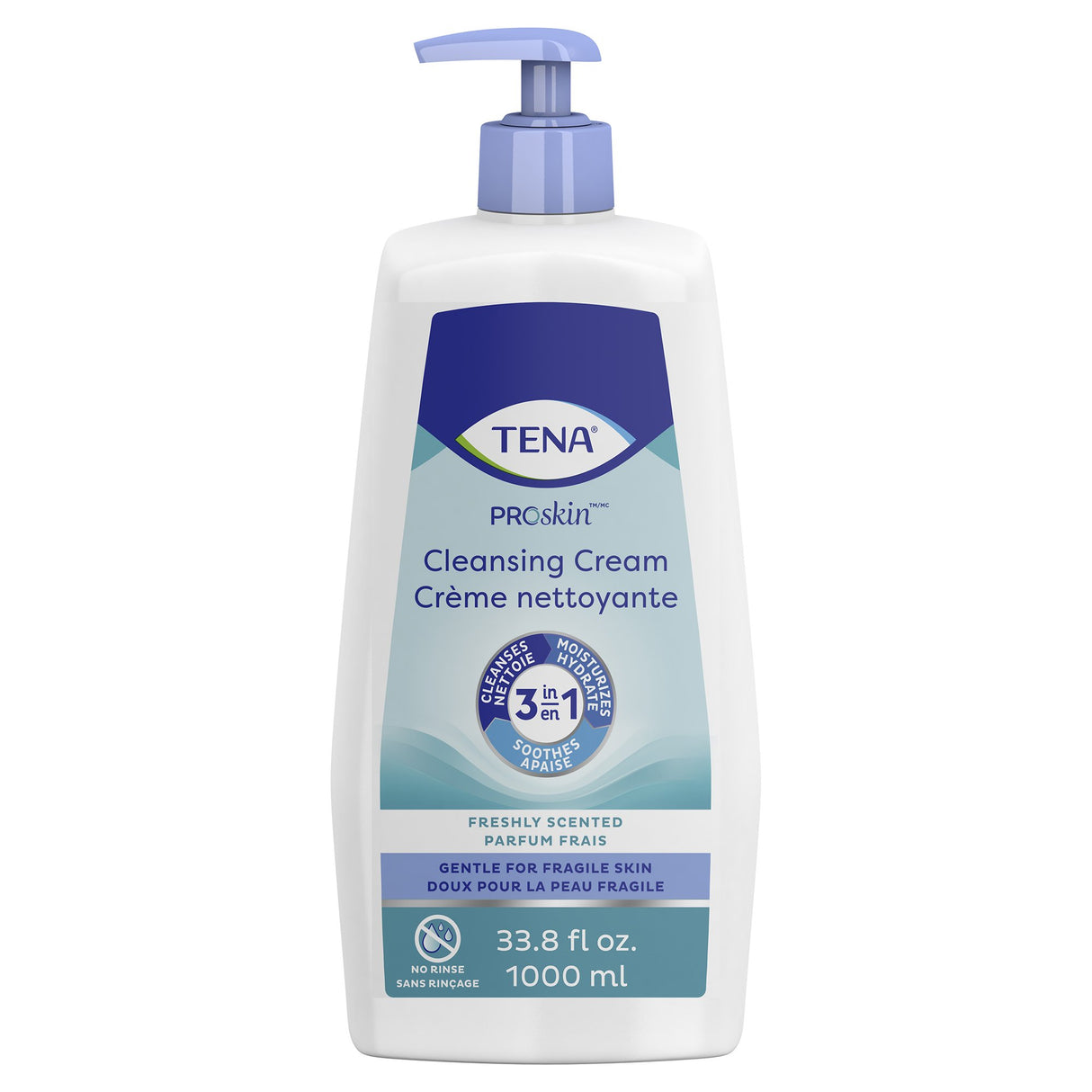 Rinse-Free Body Wash TENA® ProSkin™ Cleansing Cream Cream 33.8 oz. Pump Bottle Mild Scent - BeHope