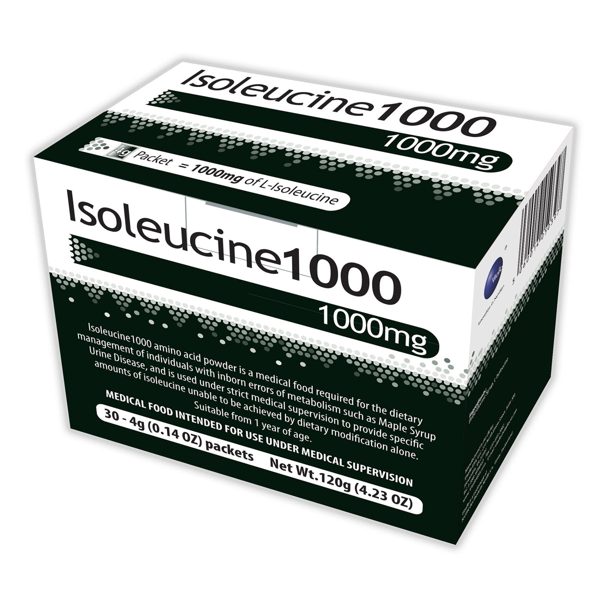Oral Supplement Isoleucine1000 Unflavored Powder 1 Gram Individual Packet - BeHope