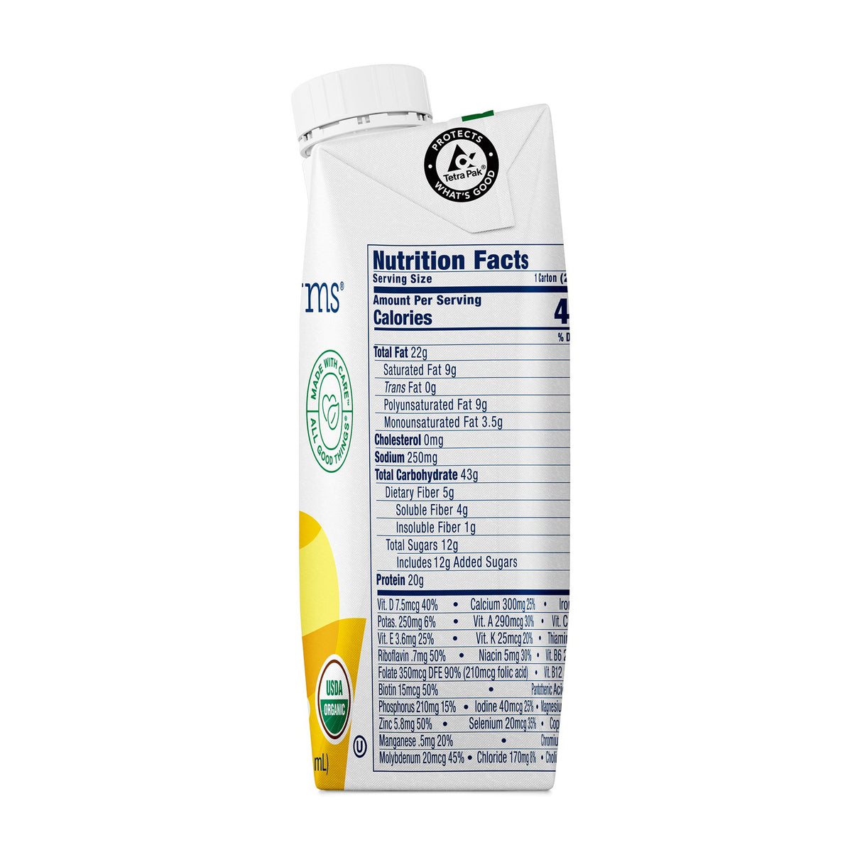 Oral Supplement Kate Farms Renal Support 1.8 Vanilla Flavor Liquid 8.45 oz. Carton - BeHope