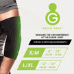 Elbow Support Green Drop™ Small / Medium Pull-On Sleeve Left or Right Elbow 8 to 12 Inch Elbow Circumference Black - BeHope