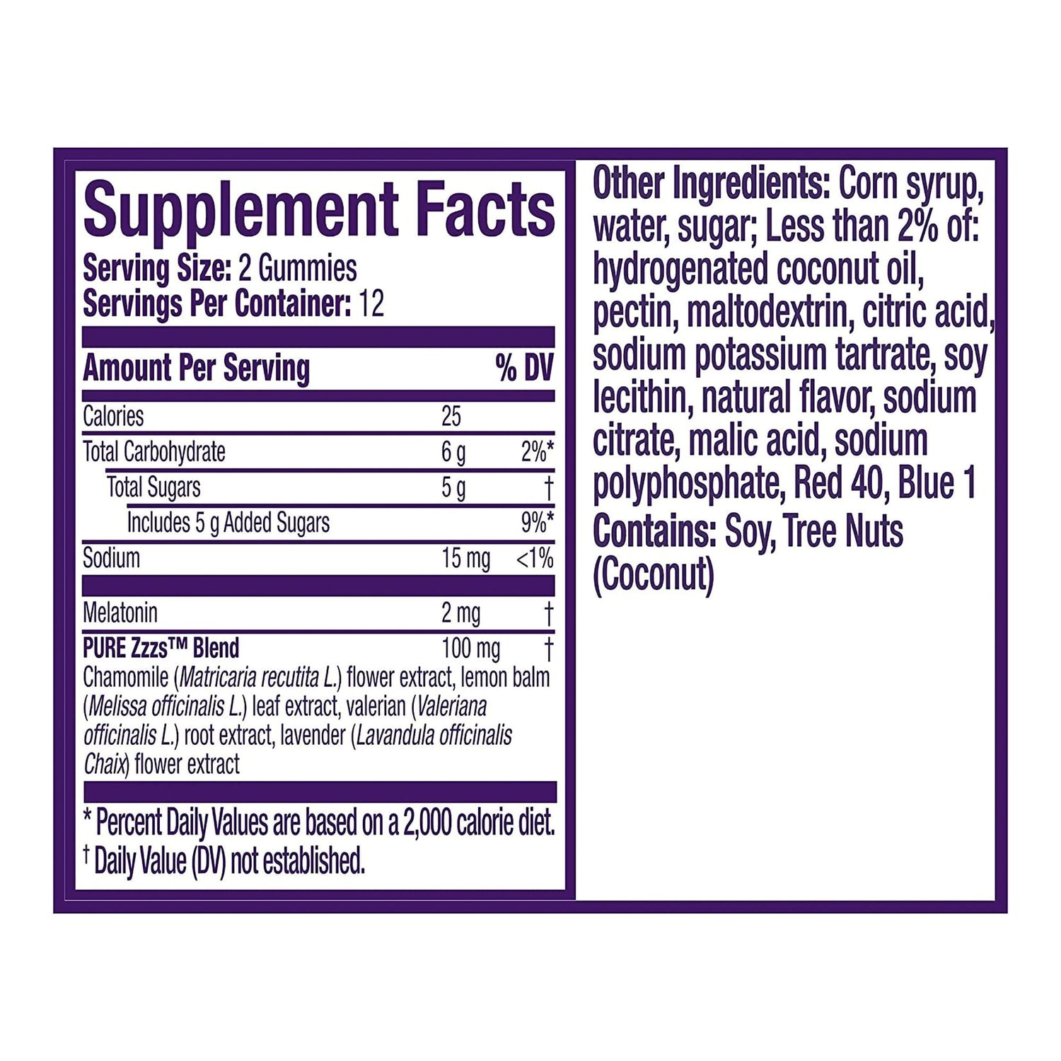 Sleep Aid ZzzQuil PURE Zzzs™ 24 per Bottle Gummy - BeHope