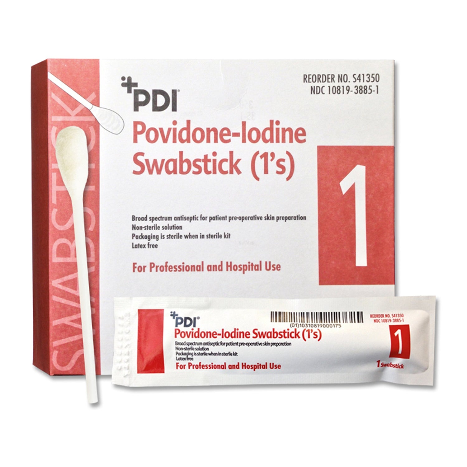 Impregnated Swabstick PDI® 10% Strength Povidone-Iodine Individual Packet NonSterile - BeHope