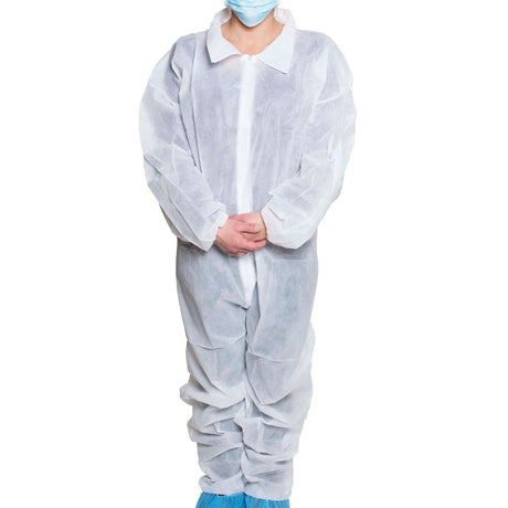 Coverall Dukal X-Large White Disposable NonSterile - BeHope