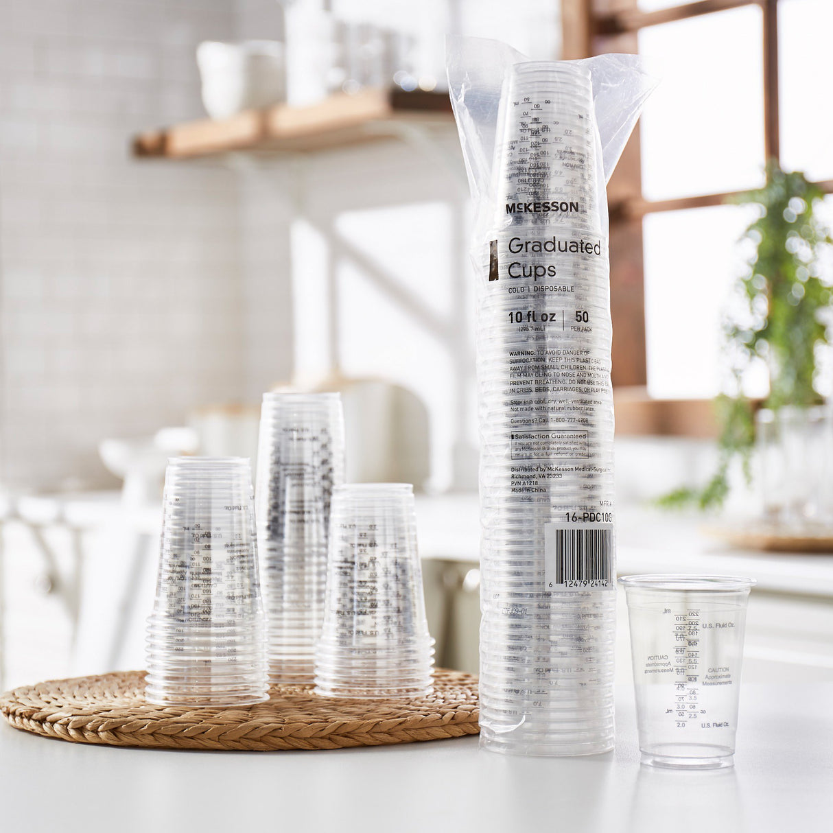 Drinking Cup McKesson 10 oz. Clear Polyethylene Disposable - BeHope