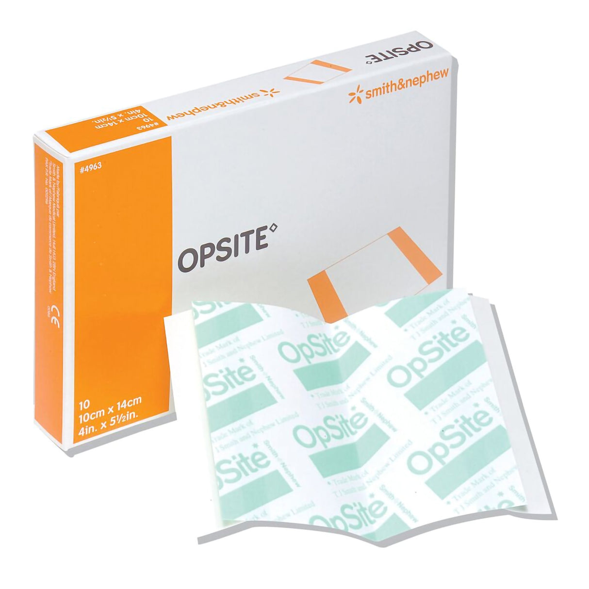 Transparent Film Dressing OpSite 4 X 5-1/2 Inch 2 Tab Delivery Rectangle Sterile - BeHope