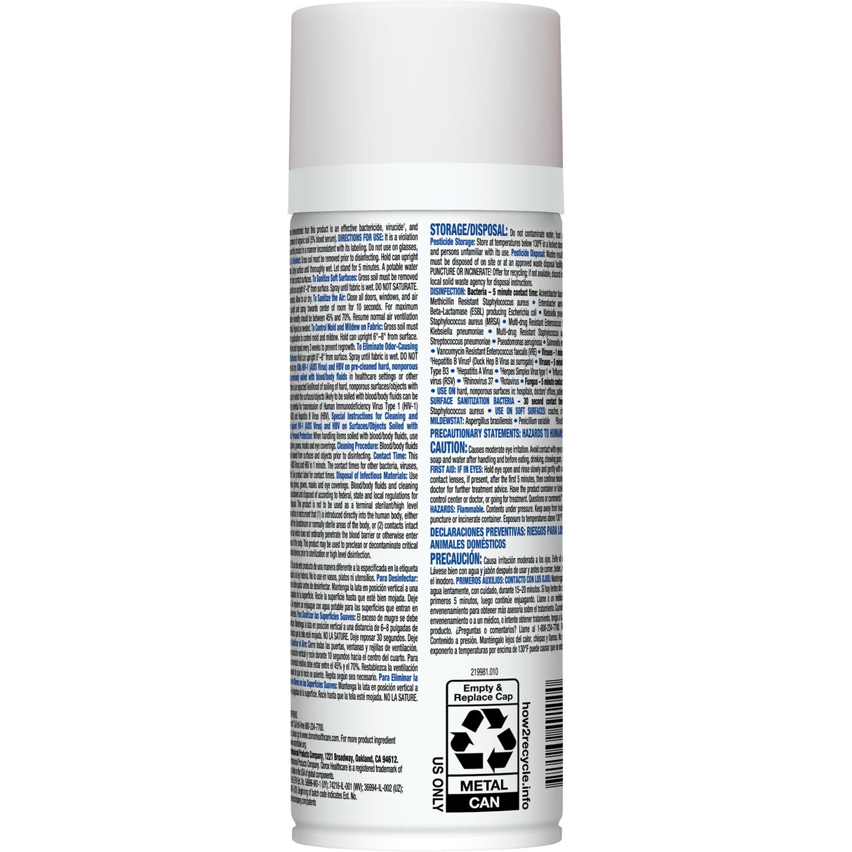 Surface Disinfectant / Sanitizer Clorox Healthcare® Citrace® Hospital Alcohol Based Aerosol Spray Liquid 14 oz. Can Citrus Scent NonSterile - BeHope