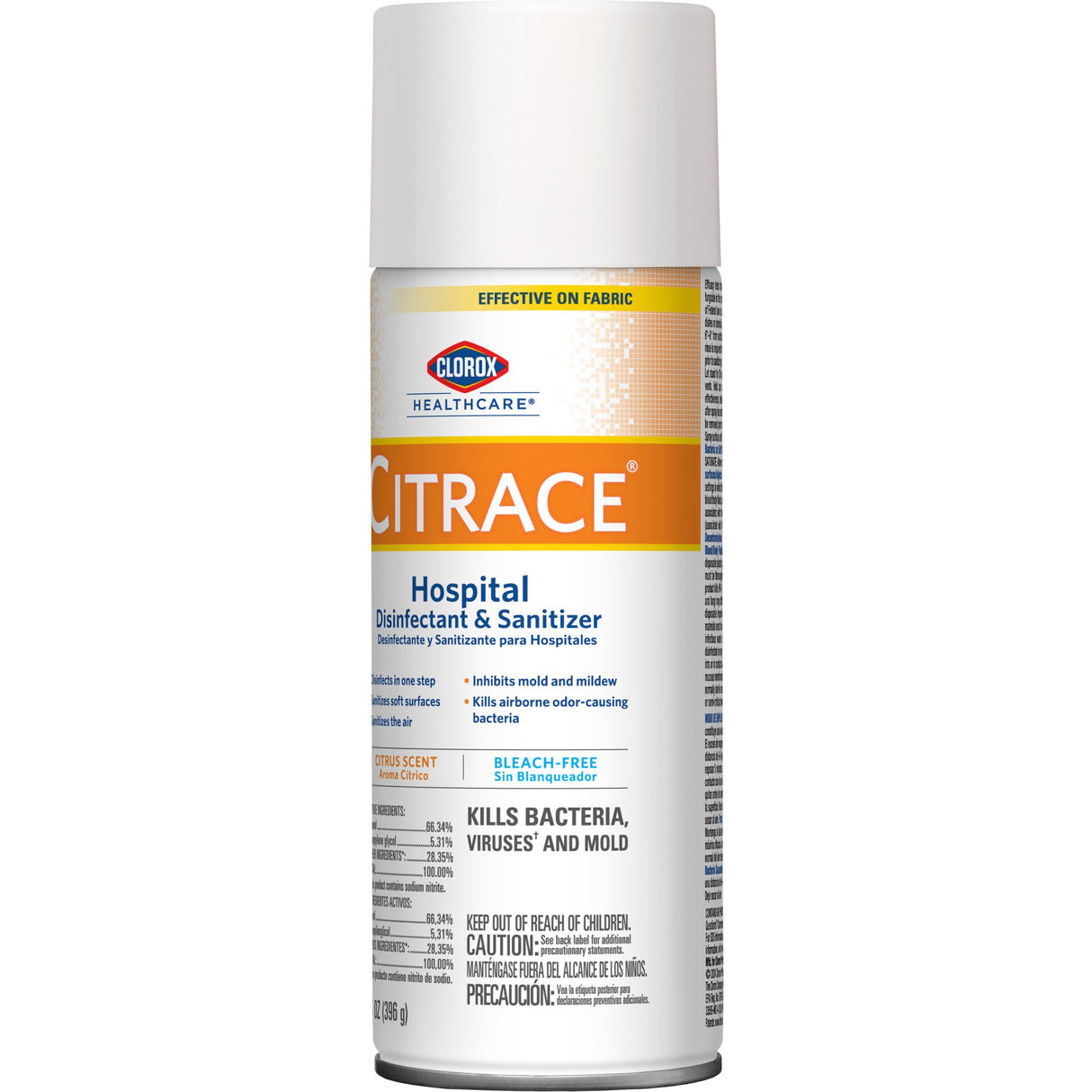 Surface Disinfectant / Sanitizer Clorox Healthcare® Citrace® Hospital Alcohol Based Aerosol Spray Liquid 14 oz. Can Citrus Scent NonSterile - BeHope