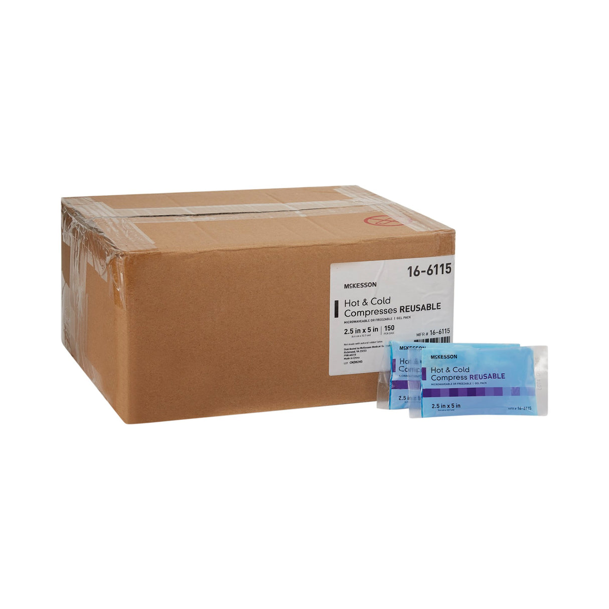Hot / Cold Pack McKesson General Purpose X-Small 2-1/2 X 5 Inch Gel Reusable - BeHope