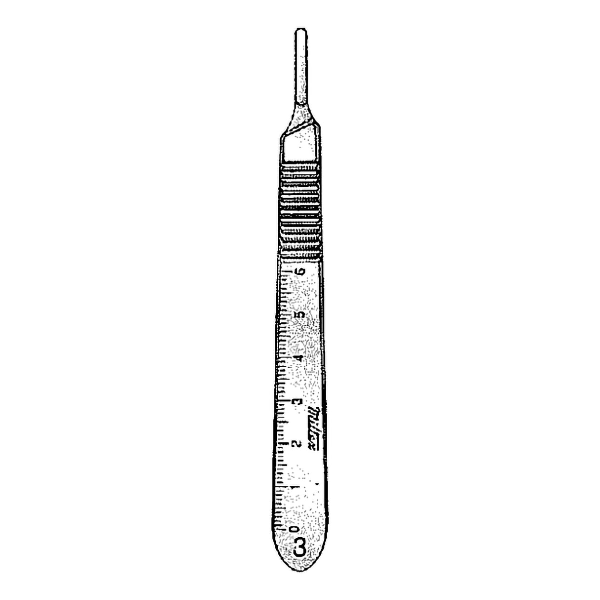 Miltex® Stainless Steel Scalpel Handle with Measurement Graduations - BeHope