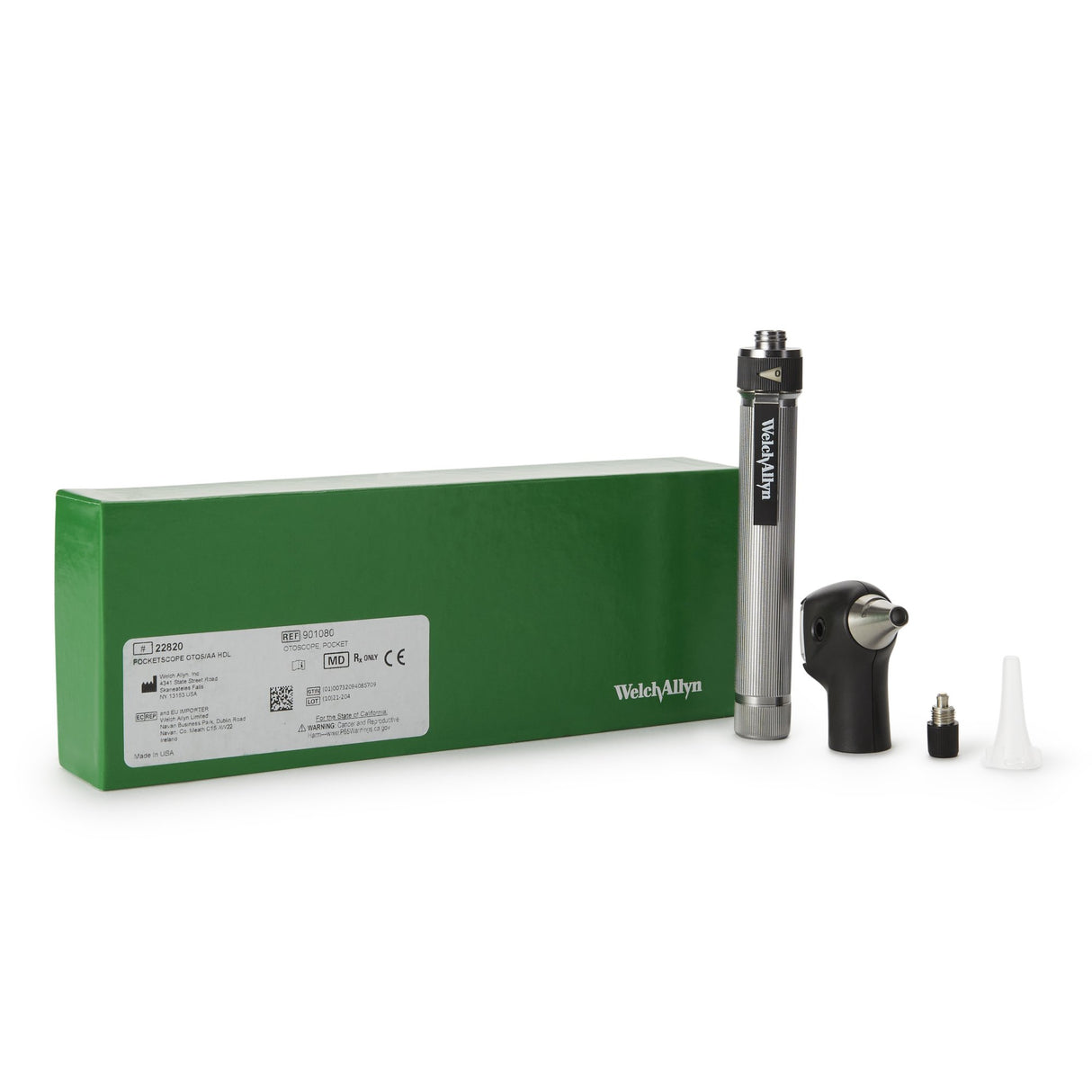 Otoscope with Throat Illuminator PocketScope™ Diagnostic Type 2.5 Volt Halogen HPX - BeHope