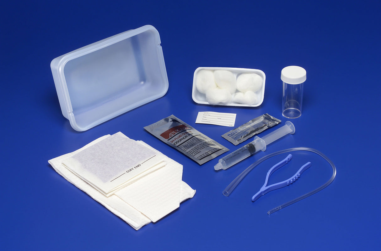 Intermittent Catheter Tray Dover™ Open System / Urethral 14 Fr. Without Balloon Vinyl - BeHope