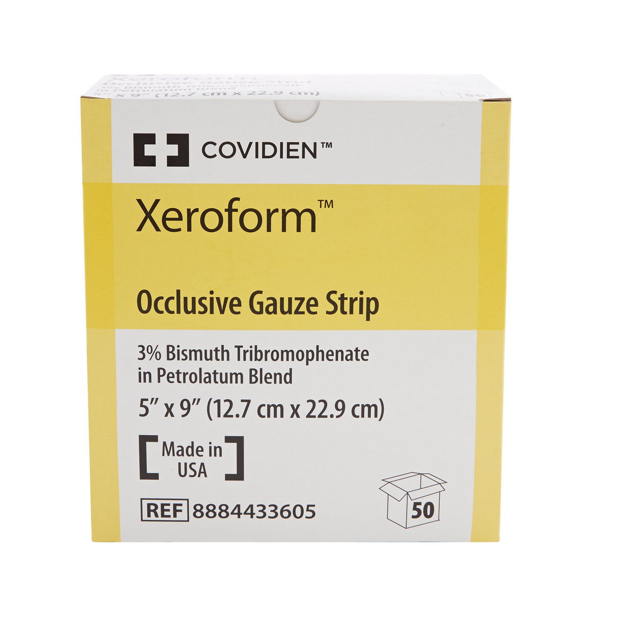 Xeroform Petrolatum Impregnated Dressing Xeroformâ„¢ Occlusive Strip 5 X 9 Inch Sterile - BeHope