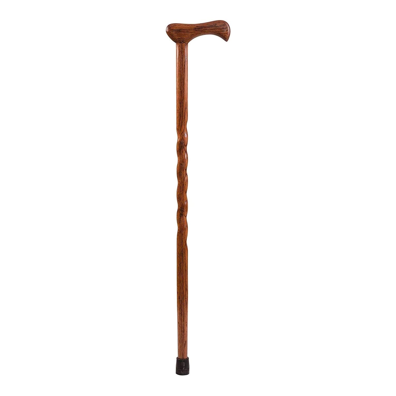 T-Handle Cane Brazos™ Twisted Wood 37 Inch Height Red Oak - BeHope