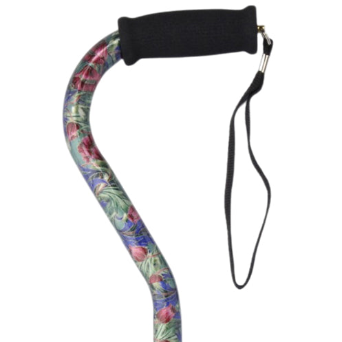 Offset Handle Aluminum Cane Color Canterbury (each) - BeHope