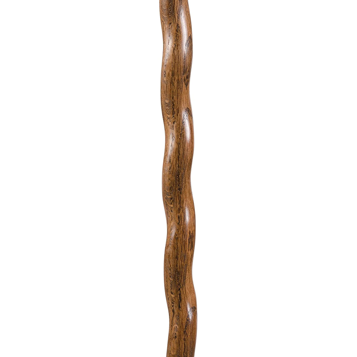 Walking Stick Brazos™ Twisted Backpacker Wood 58 Inch Height Brown Oak - BeHope