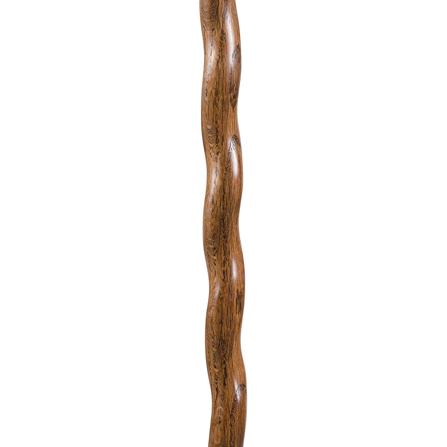 Walking Stick Brazos™ Twisted Backpacker Wood 58 Inch Height Brown Oak - BeHope
