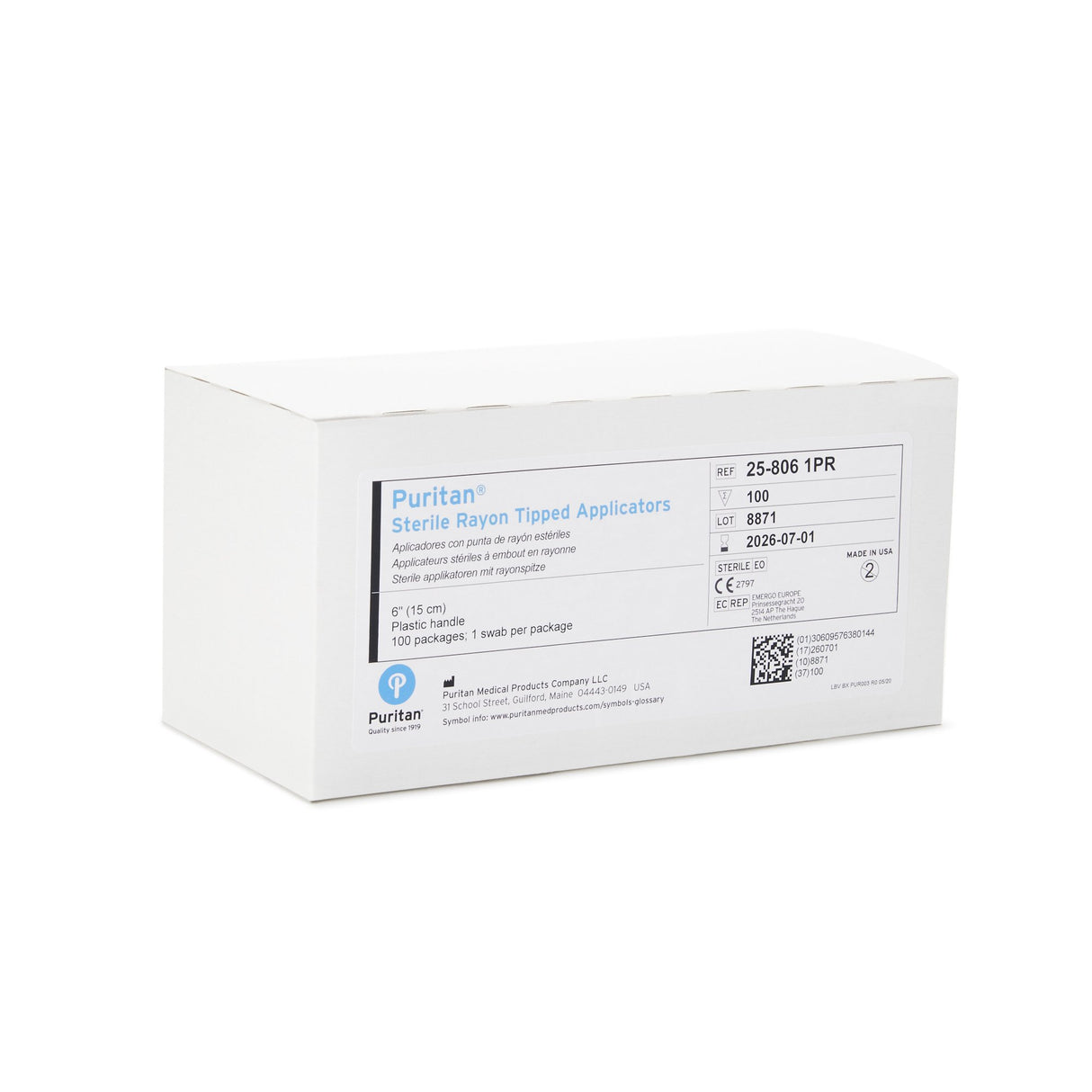Puritan® Sterile Medical Grade Polystyrene Handle Specimen Collection Swab - BeHope