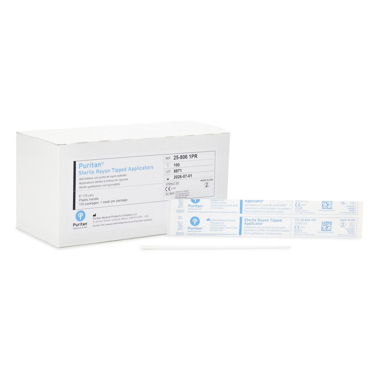 Puritan® Sterile Medical Grade Polystyrene Handle Specimen Collection Swab - BeHope