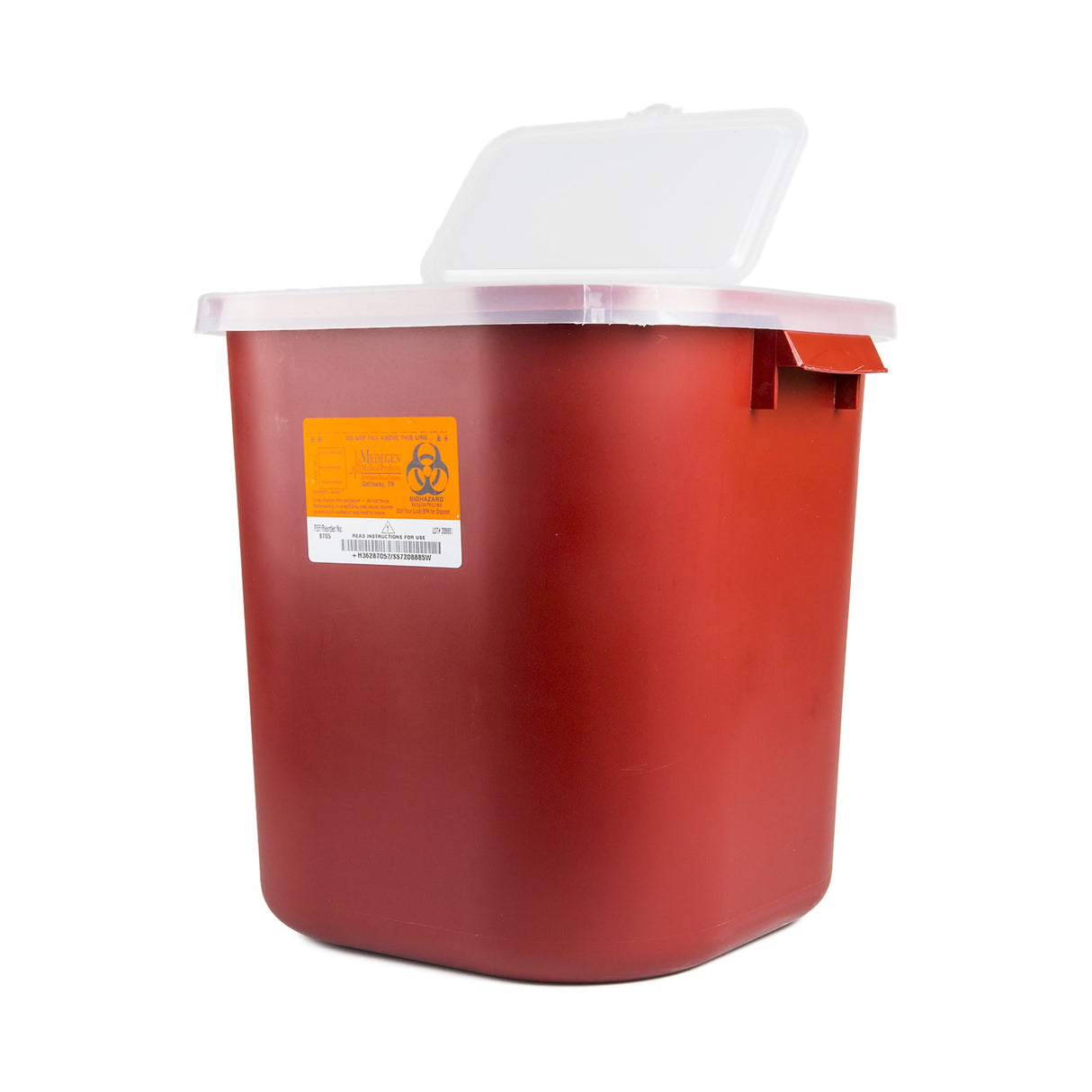 Sharps Container Sharps® Red Base 14 H X 13-3/4 W X 13-3/4 D Inch Horizontal Entry 8 Gallon - BeHope
