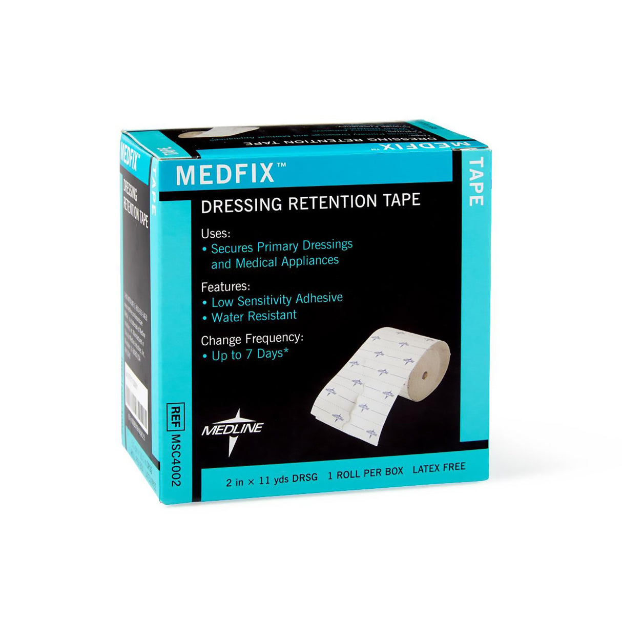 Water Resistant Dressing Retention Tape with Liner MedFix™ White 2 Inch X 11 Yard Nonwoven NonSterile - BeHope