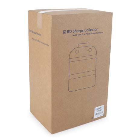 Sharps Container BD™ Red Base 18 H X 7-1/2 W X 10-1/2 D Inch Vertical Entry 5 Gallon - BeHope