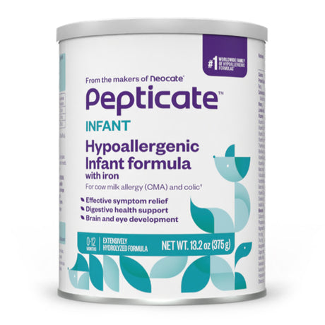 Infant Formula Pepticate™ Unflavored 13.2 oz. Can Powder Cow's Milk Allergy - BeHope