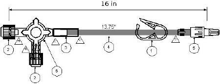 IV Extension Set ICU 16 Inch Tubing - BeHope