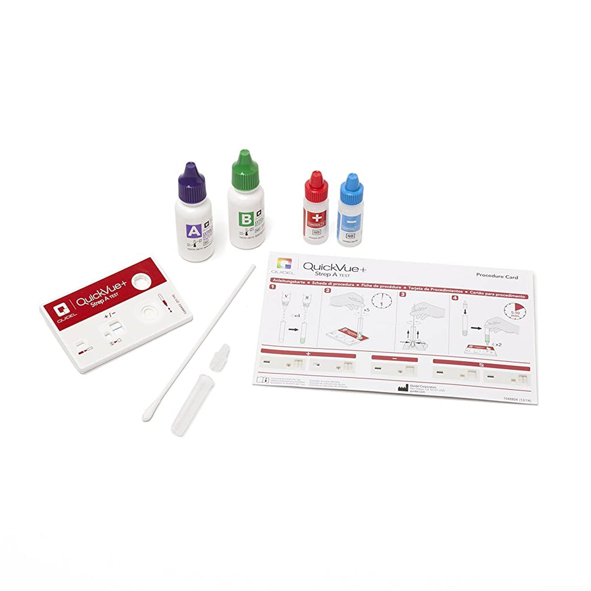 Respiratory Test Kit QuickVue+® Strep A Strep A Test 25 Tests CLIA Non-Waived - BeHope