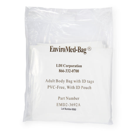 Post Mortem Bag EnviroMed-Bag® 36 W X 92 L Inch One Size Fits Most Olefin Film Zipper Closure, Envelope Style - BeHope