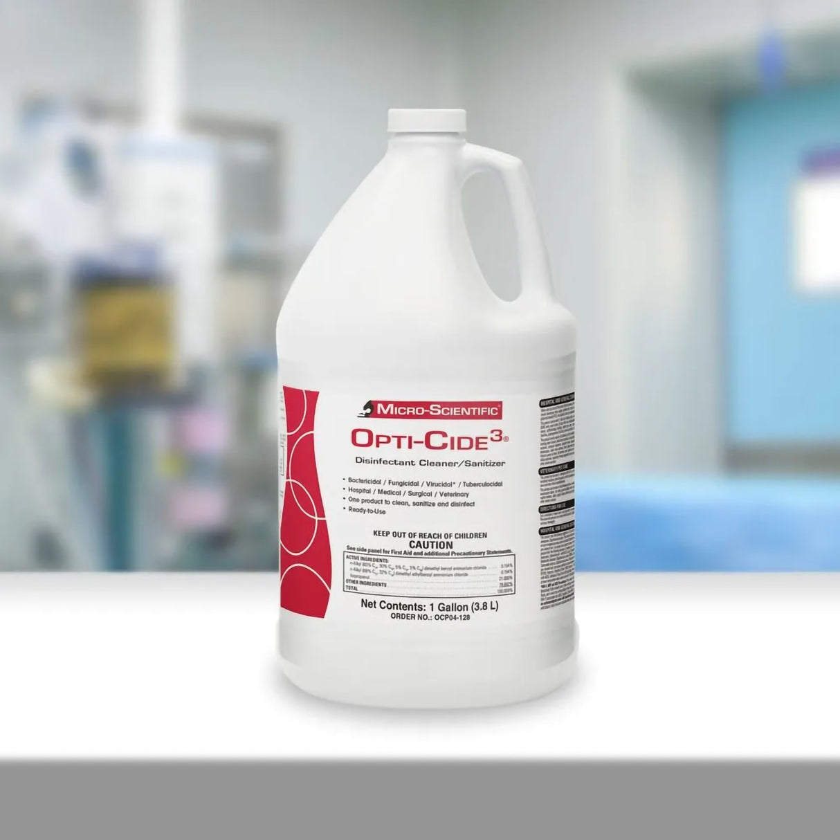 Surface Disinfectant Cleaner Opti-Cide3® Broad Spectrum Manual Pour Liquid 1 gal. Jug Alcohol Scent NonSterile - BeHope
