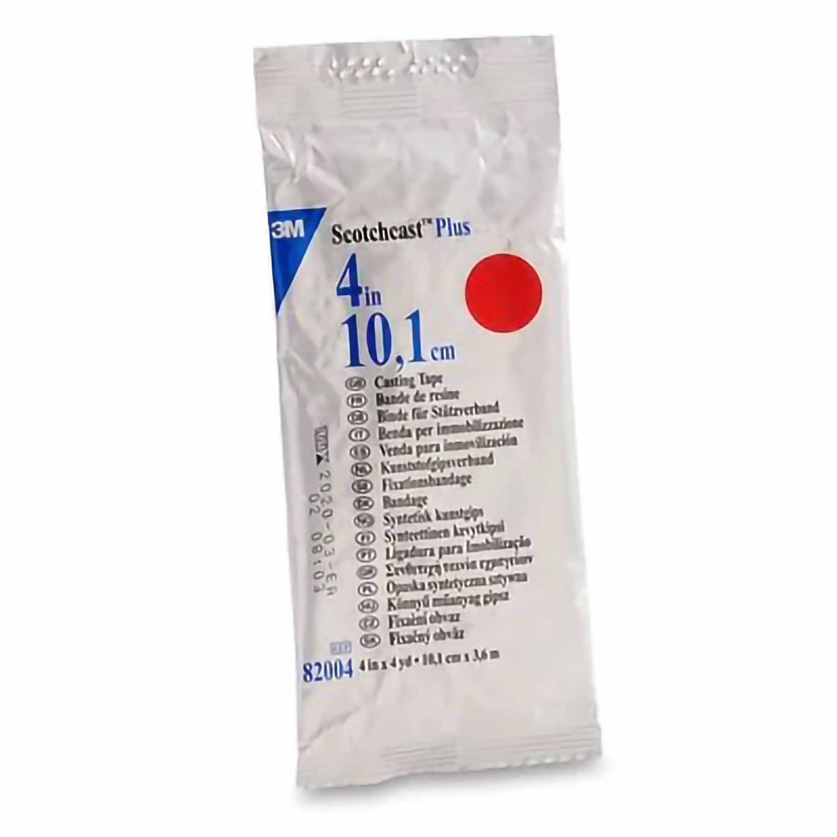 Cast Tape 3M™ Scotchcast™ Plus 4 Inch X 12 Foot Fiberglass / Resin Red - BeHope