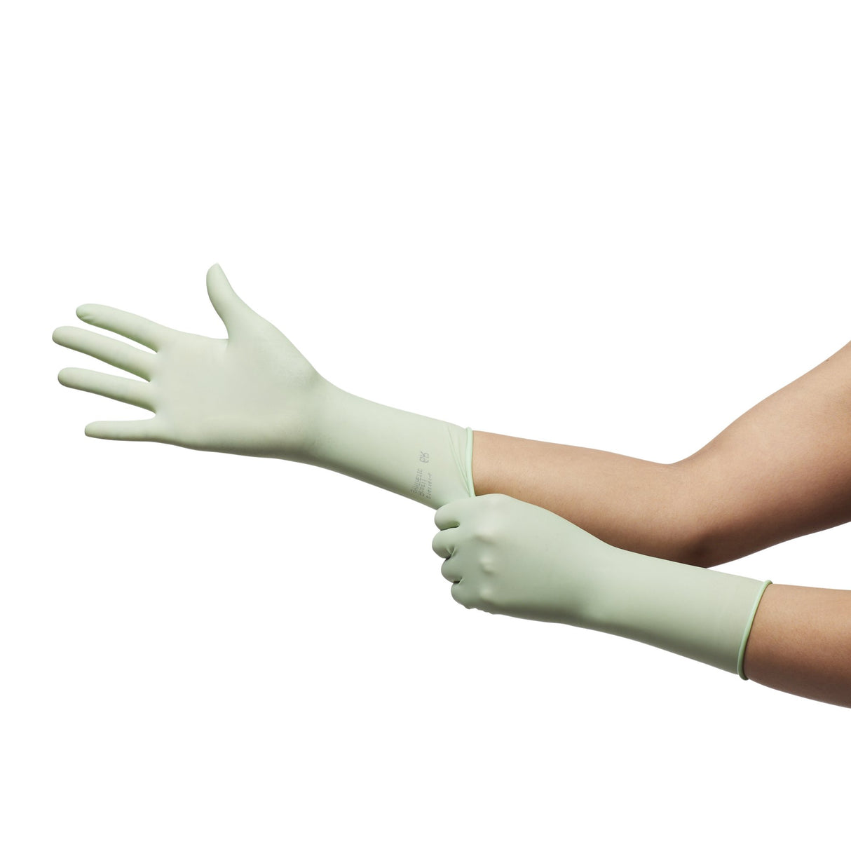 Surgical Glove GAMMEX® Non-Latex PI Green Size 6 Sterile Polyisoprene Standard Cuff Length Micro-Textured Light Green Chemo Tested - BeHope