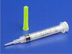 Cannula with Syringe Monoject™ Bluntip Blunt Tip 3 mL 15 Gauge 1/2 Inch Length - BeHope