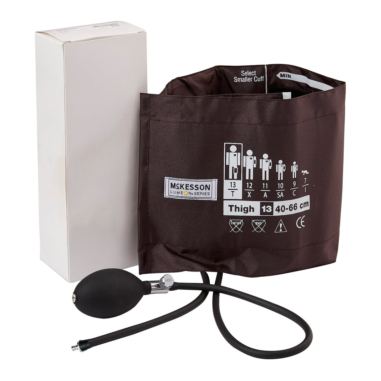 Reusable Blood Pressure Cuff and Bulb McKesson LUMEON™ 40 to 66 cm Leg Nylon Cuff Thigh Cuff - BeHope