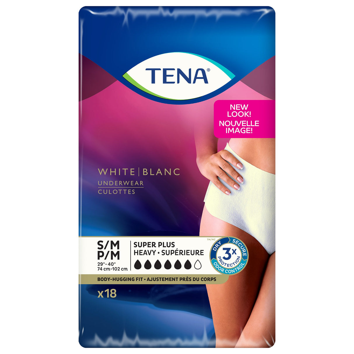 Female Adult Absorbent Underwear TENA® Women™ Super Plus Pull On with Tear Away Seams Small / Medium Disposable Heavy Absorbency - BeHope