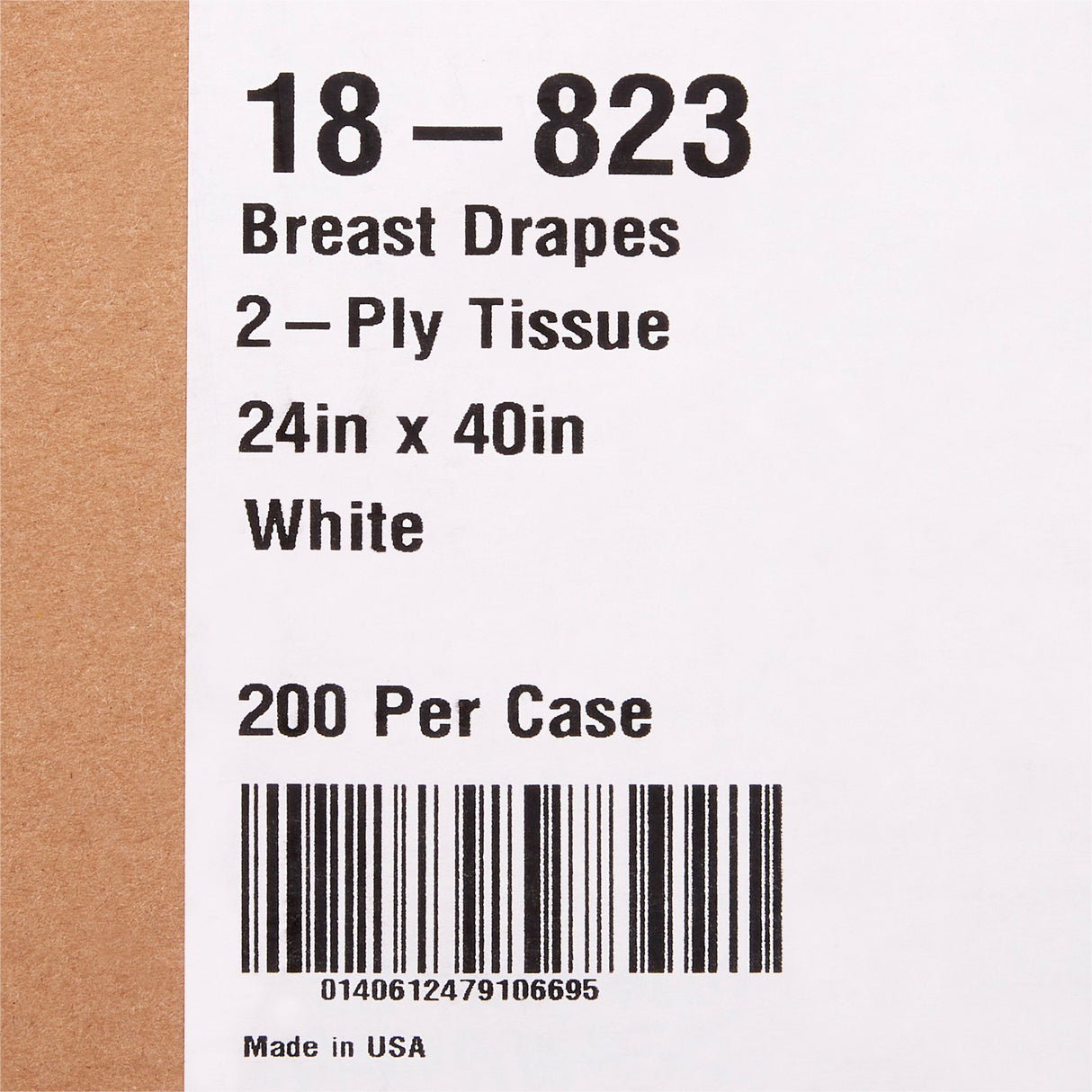 General Purpose Drape McKesson Breast Drape 24 W X 40 L Inch NonSterile - BeHope