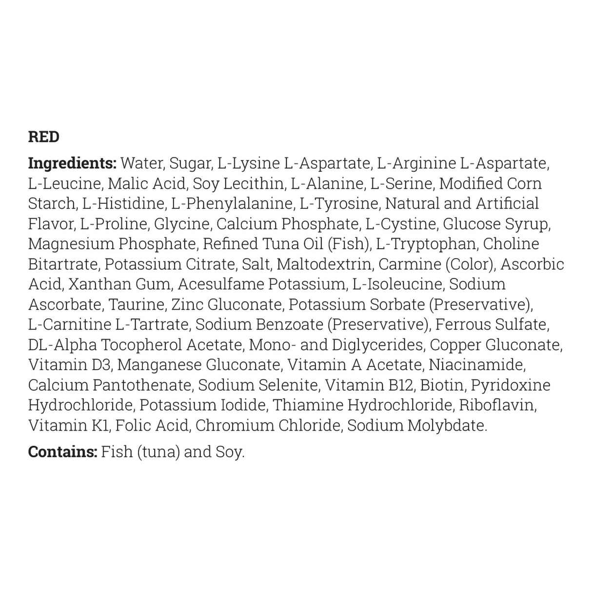 Oral Supplement MMA/PA cooler®15 Red Flavor Liquid 15 Gram Pouch - BeHope