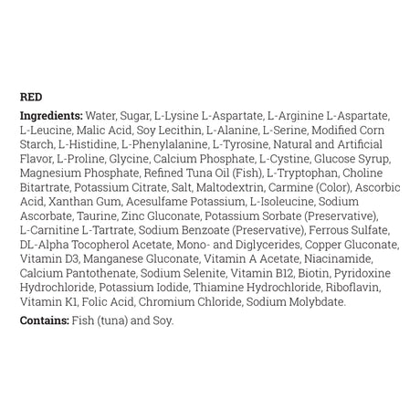 Oral Supplement MMA/PA cooler®15 Red Flavor Liquid 15 Gram Pouch - BeHope