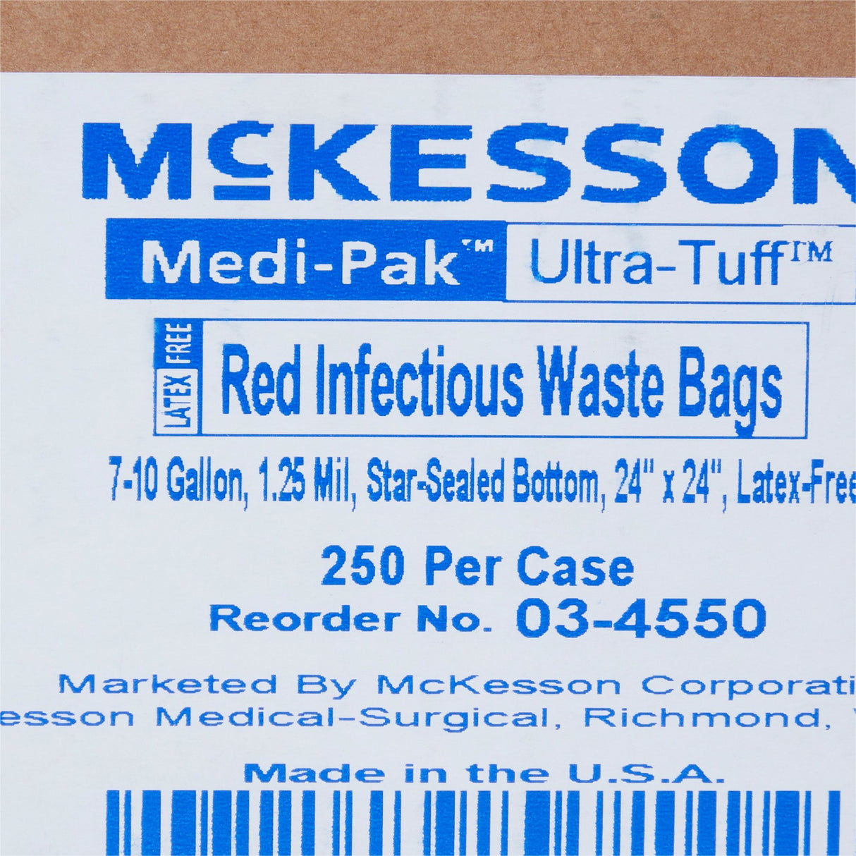 Mckesson Durable Star-Sealed Biohazard Infectious Waste Bag - BeHope