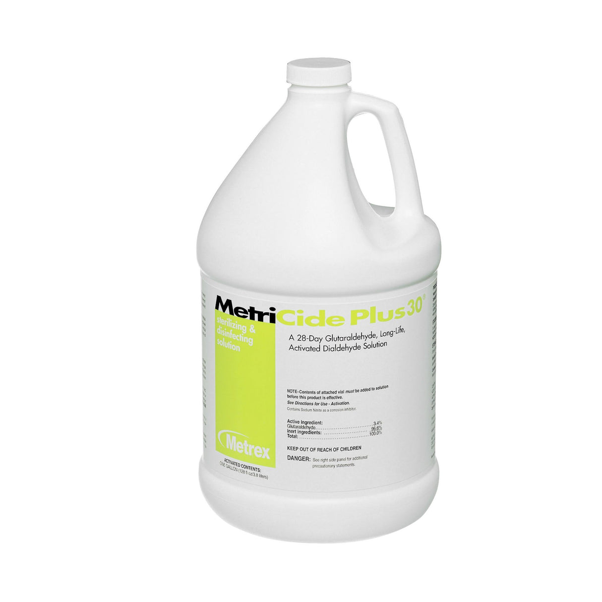 Glutaraldehyde High-Level Disinfectant MetriCide Plus 30® Activation Required Liquid 1 gal. Jug Reusable - BeHope
