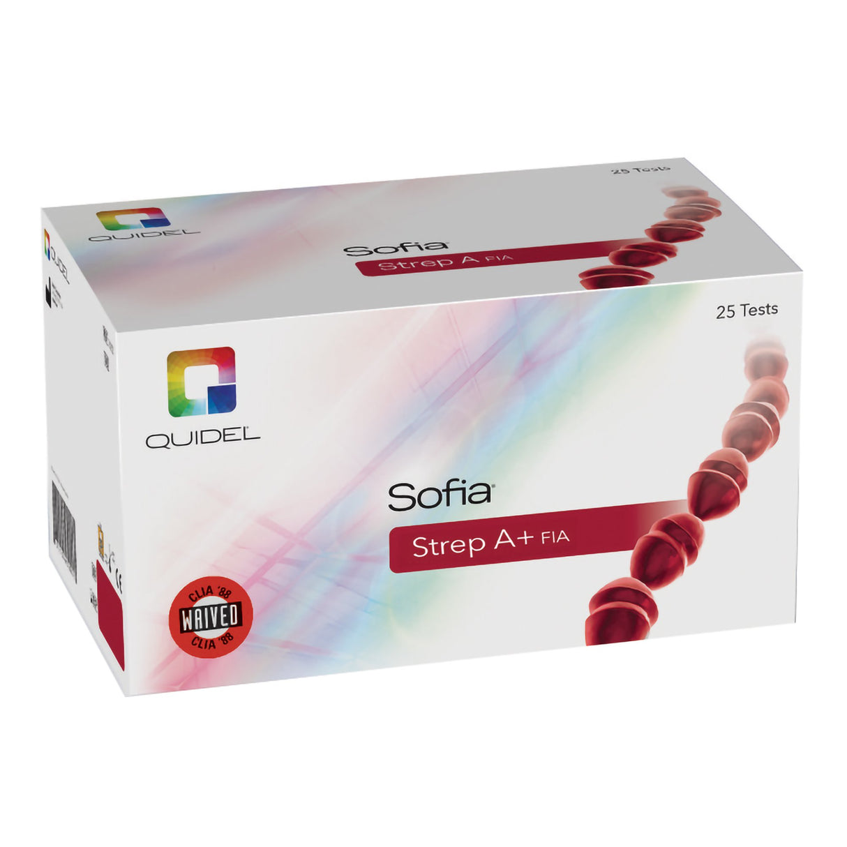 Respiratory Test Kit Sofia® Strep A+ FIA Strep A Test 25 Tests CLIA Waived - BeHope
