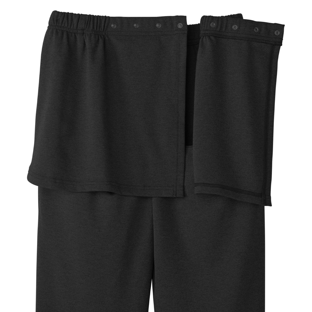 Adaptive Pants Silverts® Back Overlap 3X-Large Black Female - BeHope