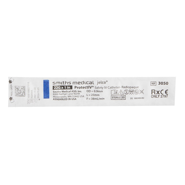 Peripheral IV Catheter Protectiv® FEP Polymer Non Blood Control Sliding Safety - BeHope