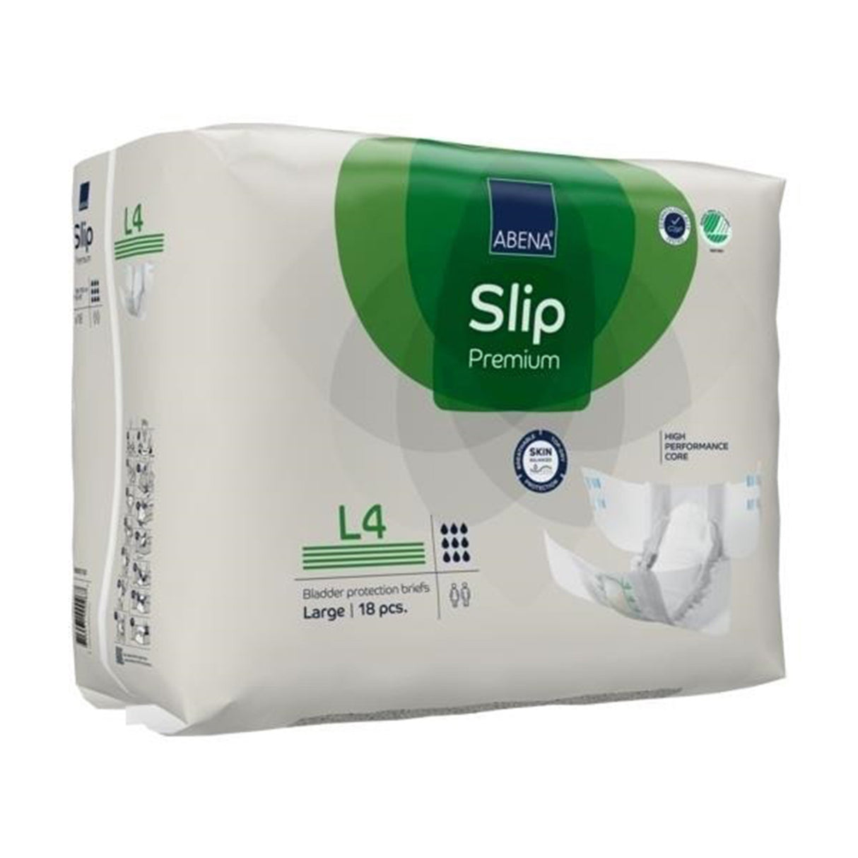 Unisex Adult Incontinence Brief Abena® Slip Premium L4 Large Disposable Heavy Absorbency - BeHope