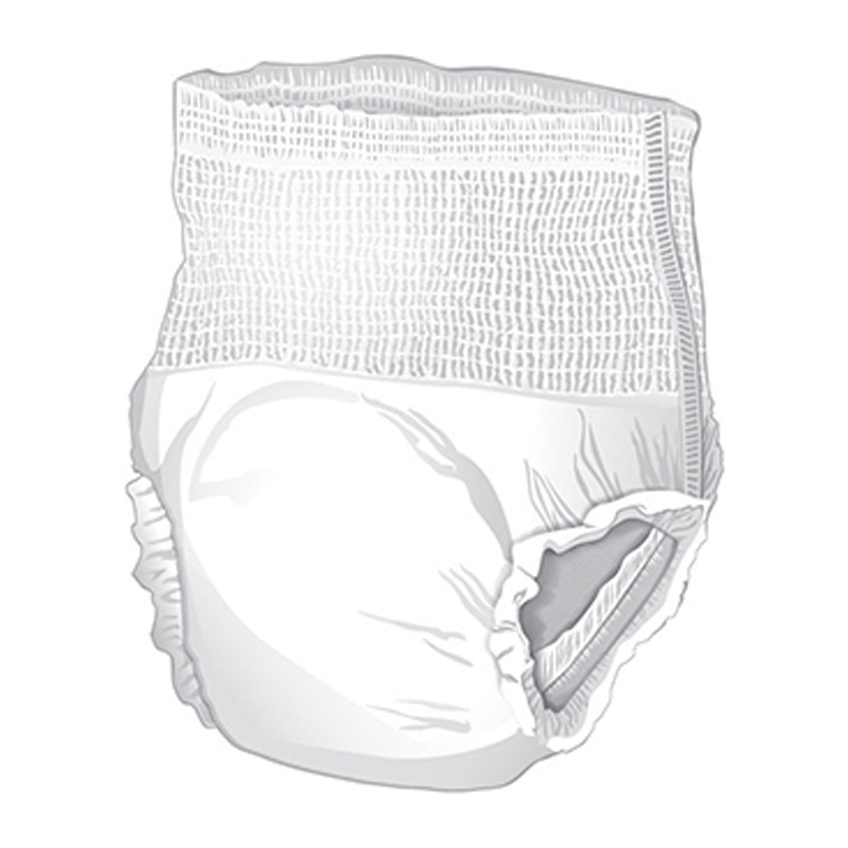 Unisex Adult Absorbent Underwear McKesson Pull On with Tear Away Seams Medium Disposable Moderate Absorbency - BeHope