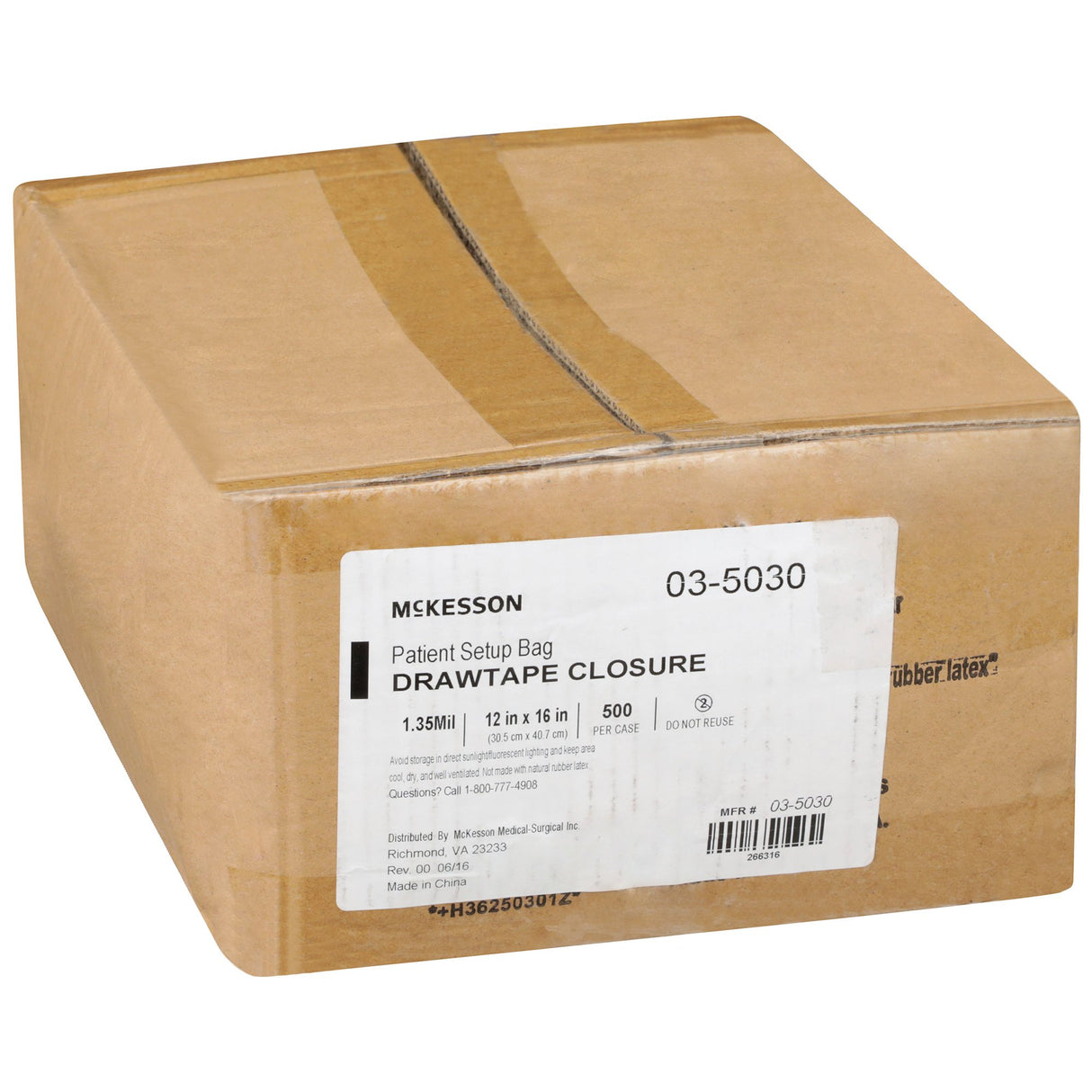 Respiratory Set-Up Bag McKesson PULL-TITE™ - BeHope