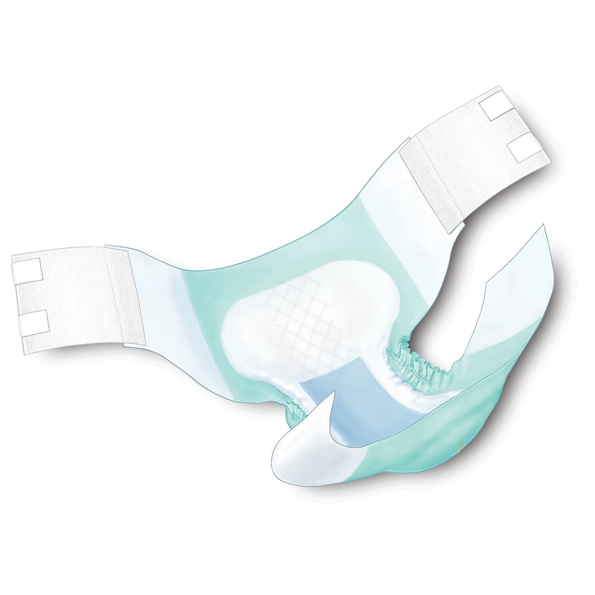 Unisex Adult Incontinence Brief Wings™ Super Quilted 2X-Large Disposable Heavy Absorbency - BeHope