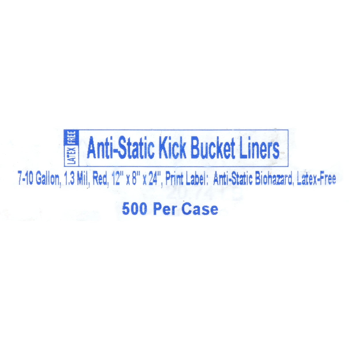 Kick Bucket Waste Bag McKesson Biohazard Symbol / Biohazard / Anti-Static 7 to 10 gal. Red 8 X 12 X 24 Inch - BeHope