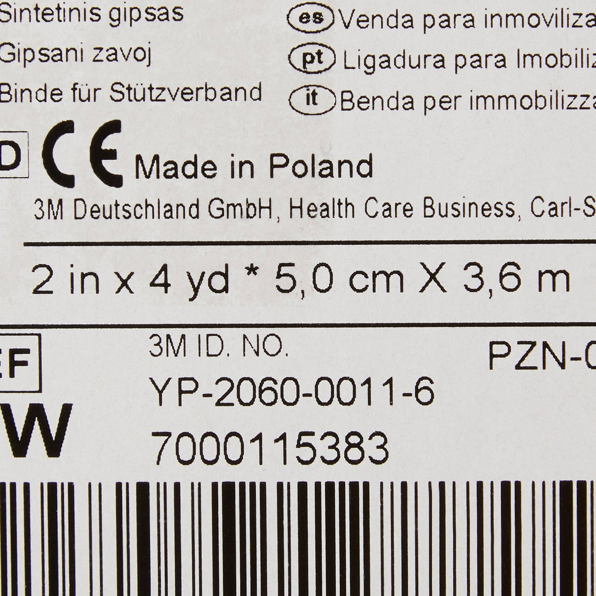 Cast Tape 3M™ Scotchcast™ Plus 2 Inch X 12 Foot Fiberglass / Resin Bright Orange - BeHope