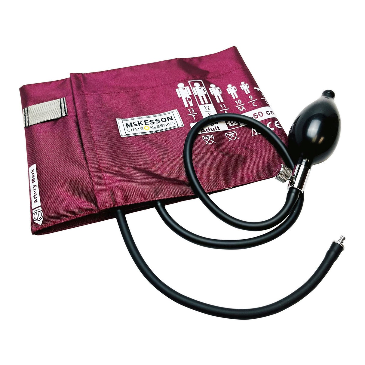 Reusable Blood Pressure Cuff and Bulb McKesson LUMEON™ 34 to 50 cm Arm Nylon Cuff Large Adult Cuff - BeHope